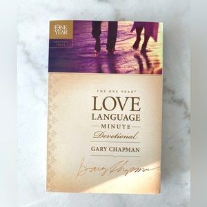 The One Year love language minute devotional book by Gary Chapman